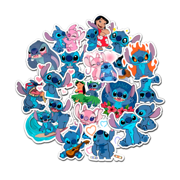 Stitch Sticker Background Stickers Stitch x20 - VALU® Gráfica Creativa