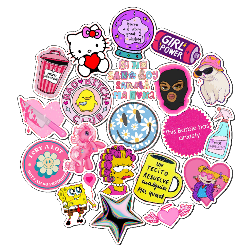 Stickers Chicas Mix x20 - VALU® Gráfica Creativa