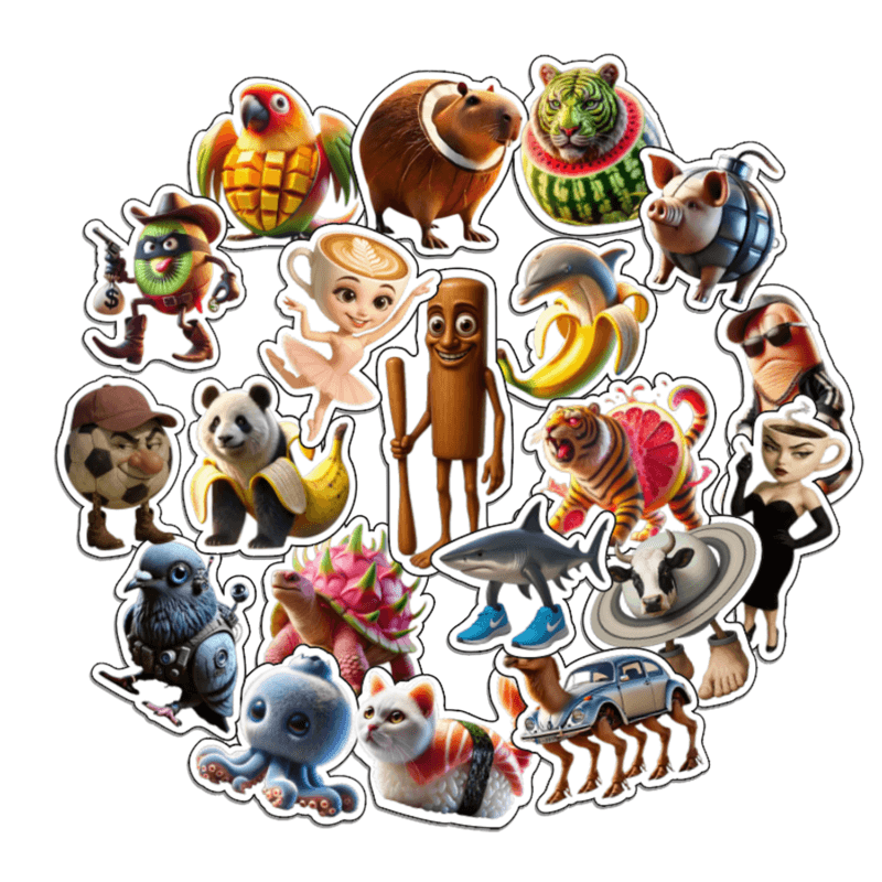 Stickers Brainrots x20 - VALU® Gráfica Creativa